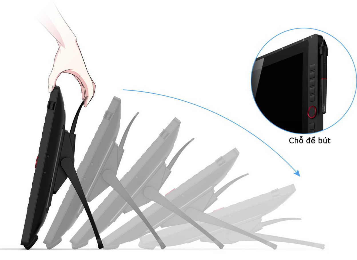 Bảng Vẽ Màn Hình XPPen Artist 22R Pro fullHD 90 AdobeRGB, 2 Dial, 20